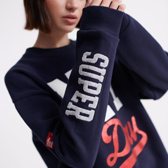 SDQB NY Dry Crew Sweatshirt Superdry Size XS/S 8-10 - Picture 2 of 11